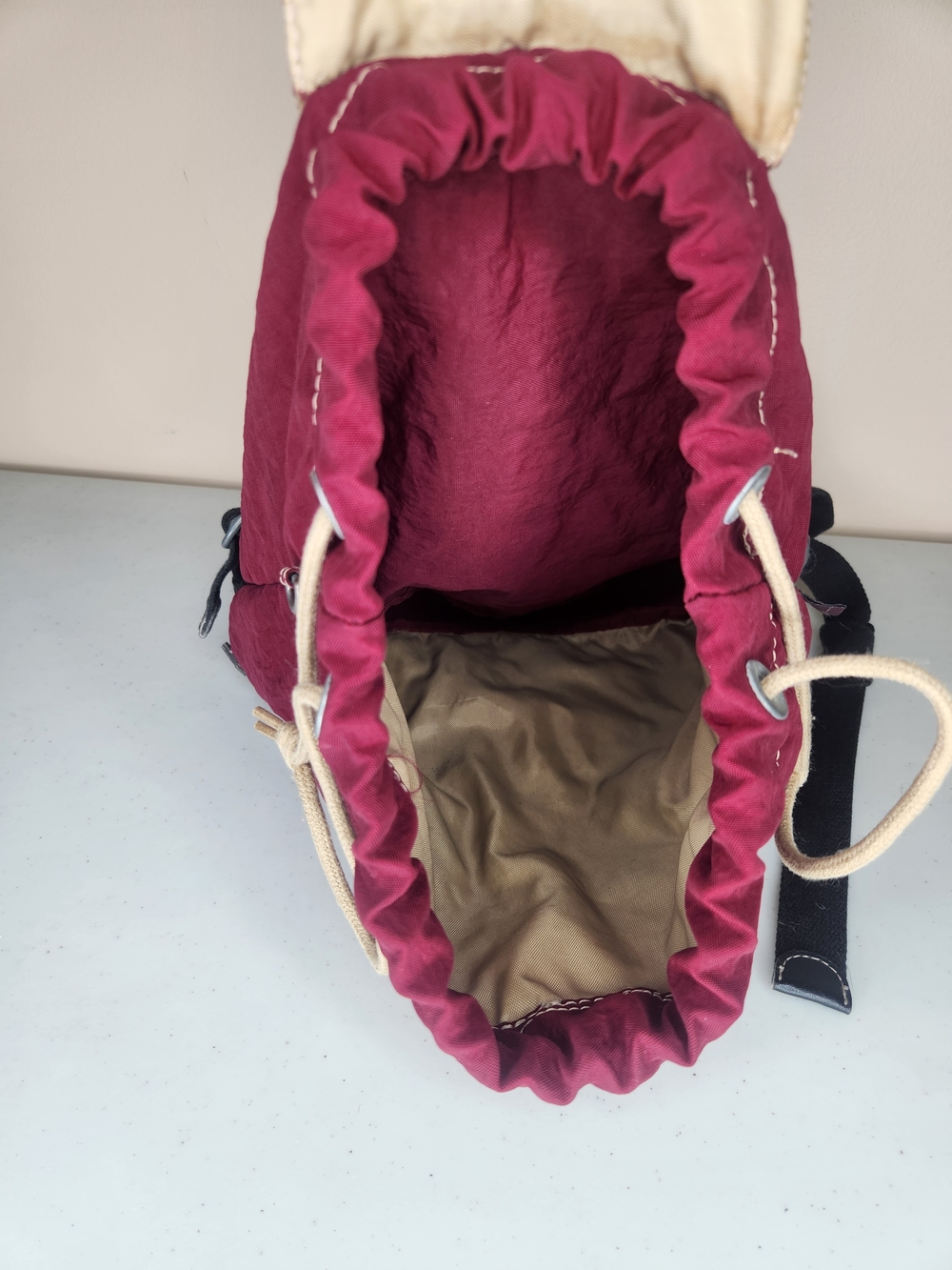 Kipling Mini Backpack Red Nylon – Lightweight Travel Bag - Picture 5 of 6